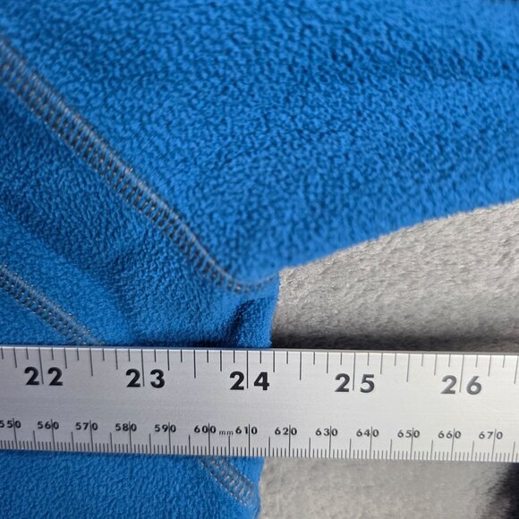 Mens Under Armour Blue Fleece 1/4 Zip Pullover Loose Fit 100% Polyester Size XL - Picture 6 of 9